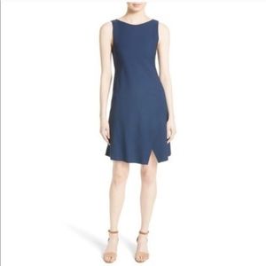 THEORY Risbana Blue Wool Blend Sleeveless Dress Size 8